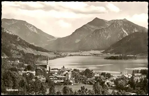 Ansichtskarte Schliersee Panorama-Ansicht 1956
