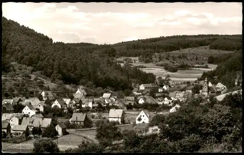 Ansichtskarte Heimbuchenthal (Spessart Unterfranken) Panorama-Ansicht 1961