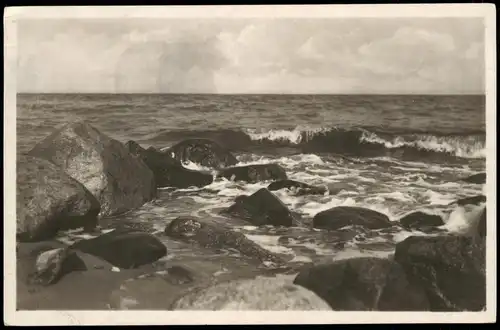 Ansichtskarte .Mecklenburg-Vorpommern Brandung Ostsee Baltic Sea 1936