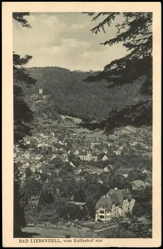 Ansichtskarte Bad Liebenzell Panorama-Ansicht vom Kaffeehof aus 1920