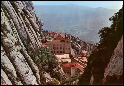 Postales Monistrol de Montserrat Montaña y Monasterio 1982