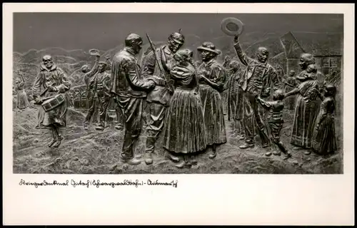 Ansichtskarte Gutach (Schwarzwaldbahn) Kriegerdenkmal - Relief 1934