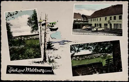 Meisburg (Vulkaneifel)-Daun Eifel Mehrbild: Gasthaus Pension Zum Wiesental 1962
