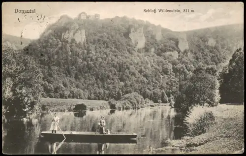 Ansichtskarte Leibertingen Wildenstein Schloss, Donautal 1917