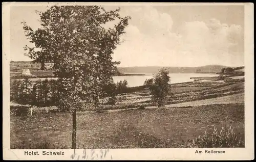 Ansichtskarte Malente Partie am Kellersee 1938