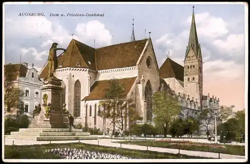 Ansichtskarte Augsburg Augsburger Dom 1955