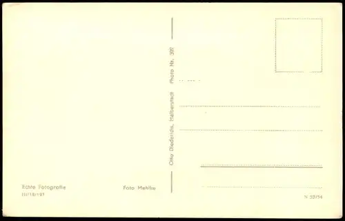 Ansichtskarte Ilsenburg (Harz) Brocken Brockenhotel u. Teufelskanzel 1954