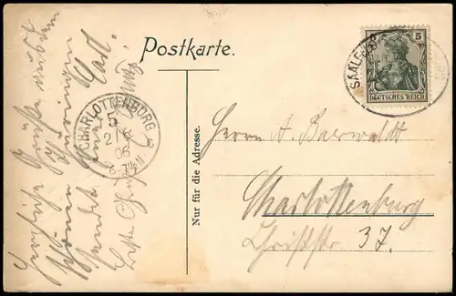 Ansichtskarte Halle (Saale) Postamt 1906