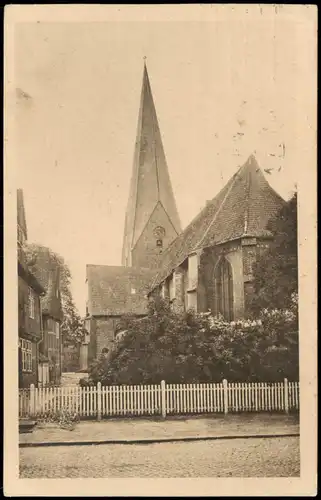 Ansichtskarte Eutin Partie an der Kirche  tempel KIEL (nach Struppen)