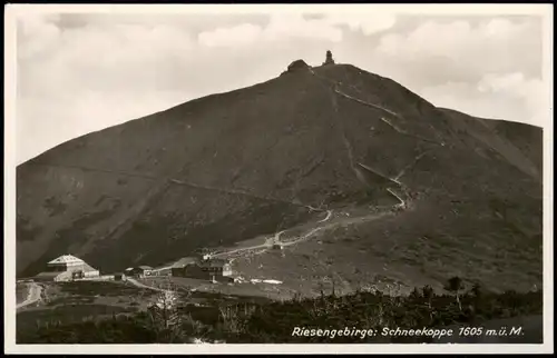 Krummhübel Karpacz Schneekoppe/Sněžka/Śnieżka, Gradaufstieg 1932
