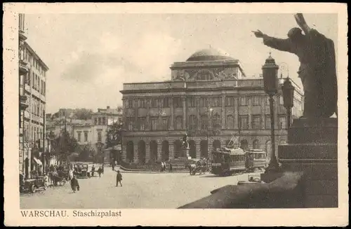 Postcard Warschau Warszawa Staschizpalast 1939