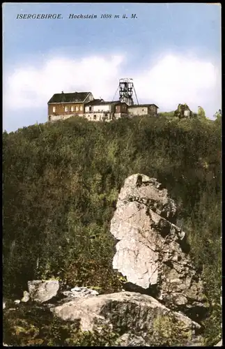 Hochstein (Isergebirge) Hoštejn  Hochstein 1058 m ü. M. Restauration 1916