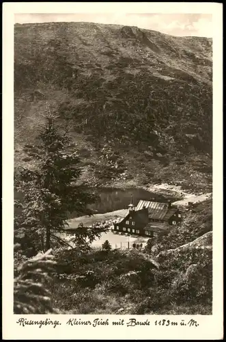 Brückenberg-Krummhübel  Karpacz Riesengebirge.    Baude 1183 m ü. M. 1934