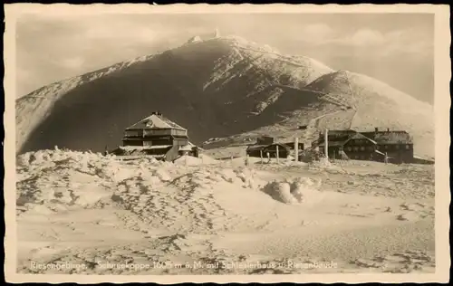 Krummhübel Karpacz Schneekoppe/Sněžka/Śnieżka im Winter 1931