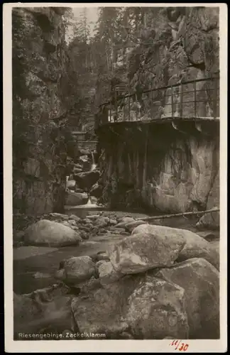 Hirschberg (Schlesien) Jelenia Góra Zackelfall/Zackelklamm - Riesengebirge 1927