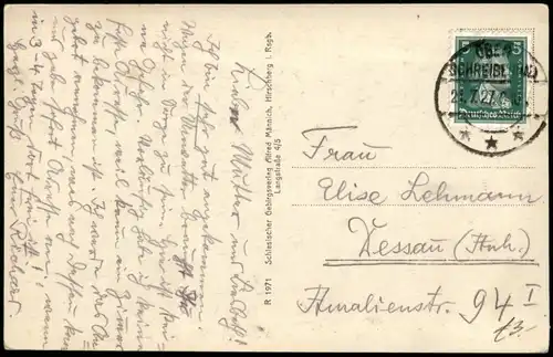 Hirschberg (Schlesien) Jelenia Góra Zackelfall/Zackelklamm - Riesengebirge 1927