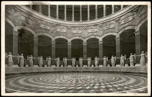 Ansichtskarte Kelheim Befreiungshalle - innenansicht 1955