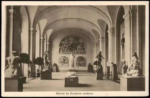 Ansichtskarte Genf Genève Galerie de Sculpture moderne. 1910