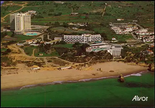 Postcard Alvor Luftbild Areal View 1989