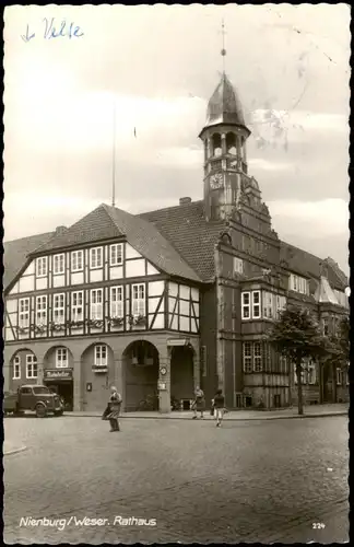Ansichtskarte Nienburg/Weser Rathaus und Ratskeller 1963