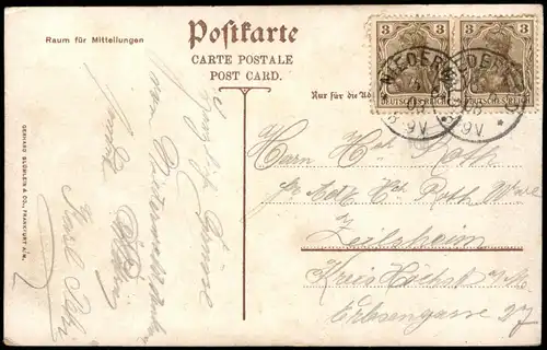 Ansichtskarte Rüdesheim (Rhein) National-Denkmal / Niederwalddenkmal 1903