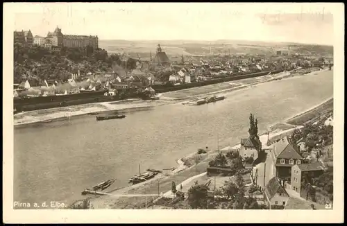 Ansichtskarte Pirna Stadtblick 1943