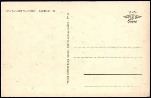 Ansichtskarte Bad Sooden-Allendorf Soodener Tor, VW Käfer Auto 1964