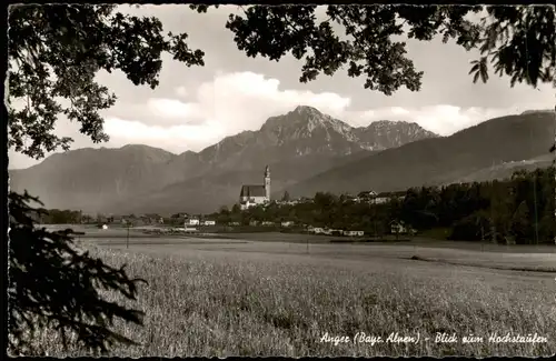 Anger (Berchtesgadener Land Oberbayern)  Blick zum Hochstaufen 1957