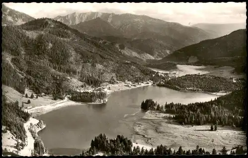 Spitzingsee-Schliersee SPITZINGSE, Bayer. Alpen (1100 m) mit Sonnwendjoch 1965