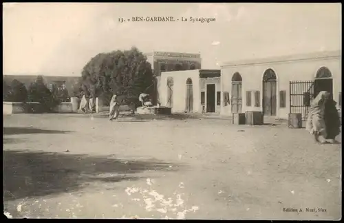 Ben Gardane Ben Guerdane بن قردان, La Synagogue Synagoge Judaika 1913