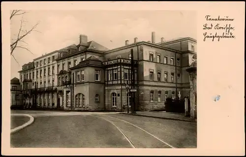 Ansichtskarte Kreischa Straßenpartie am Sanatorium 1936