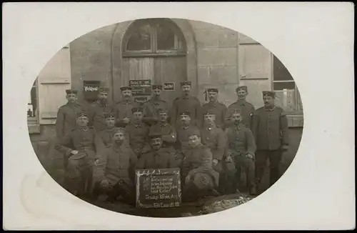 Ansichtskarte  Militär/Propaganda 1.WK Fotokarte Männergesingsverein 1916