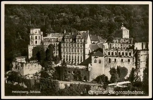 Ansichtskarte Heidelberg Heidelberger Schloss - Luftbild 1931