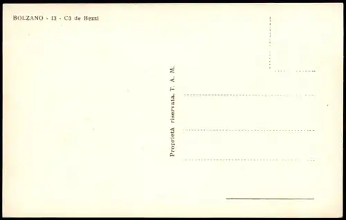 Cartoline Bozen Bolzano Cà de Bezzł 1932