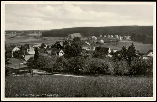 Ansichtskarte Hartha Blick auf die Stadt 1934