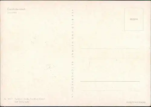 Ansichtskarte Eisenhüttenstadt Leninallee 1968