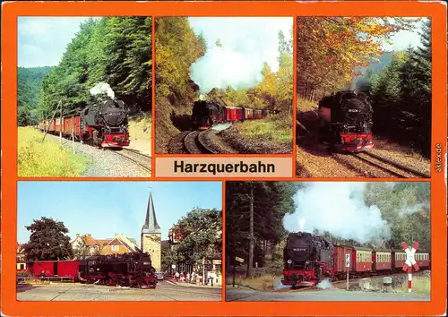 Verschiedene Ansichten der Harzquerbahn /  Stadt und dem Umland 1982