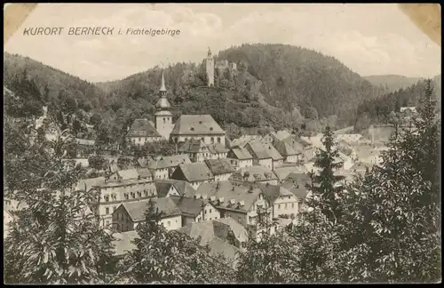 Ansichtskarte Berneck (Schwarzwald) Blick auf die Stadt 1912