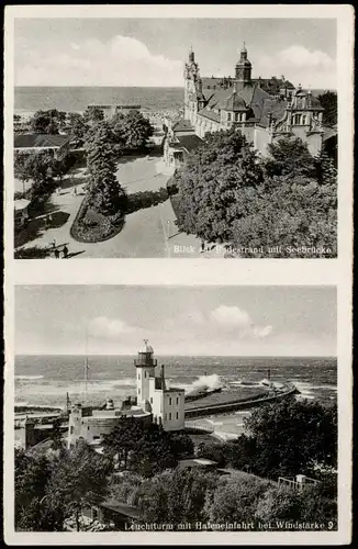 Kolberg Kołobrzeg Leuchtturm/ Lotsenstation, Strandhotel 2 Bild 1930