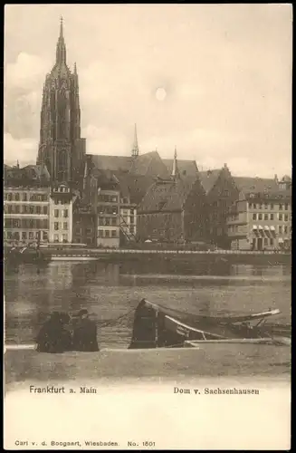 Ansichtskarte Frankfurt am Main Dom v. Sachsenhausen 1906