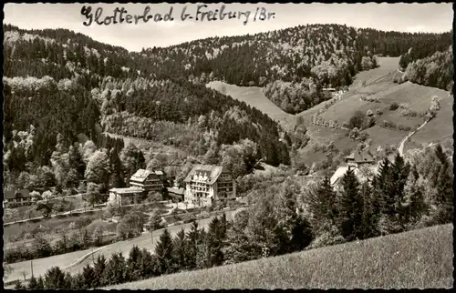 Glotterbad-Glottertal Panorama-Ansicht Oberglottertal Schwarzwald 1960