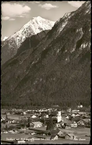 Farchant Panorama-Ansicht mit Blick gegen Hennen Eck (1965 m) 1959