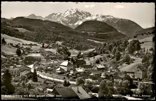 Marktschellenberg Schellenberg Markt   Blick gegen Hohen Göll 1960