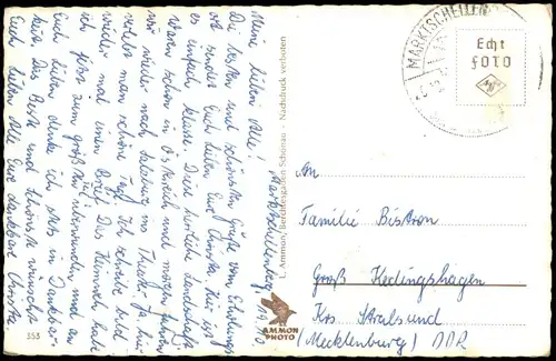 Marktschellenberg Schellenberg Markt   Blick gegen Hohen Göll 1960