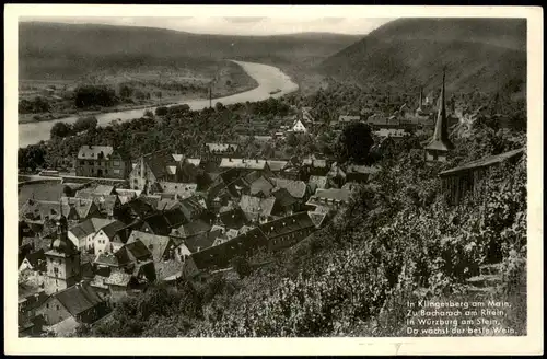 Ansichtskarte Klingenberg am Main Panorama-Ansicht 1955