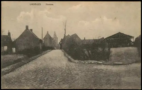 CPA Linselles Linzele Straße 1918