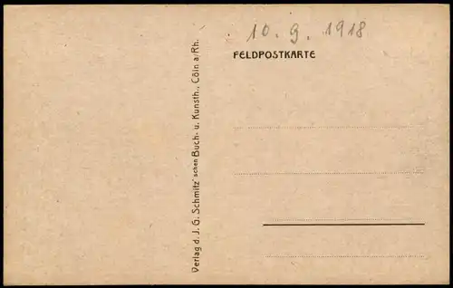 CPA Linselles Linzele Straße 1918