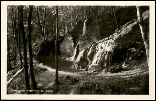 Ansichtskarte Bad Urach Waterfall/Gütersteiner Wasserfälle 1932