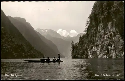 Schönau am Königssee Königssee See-/Berg-Panorama Bayern 1960