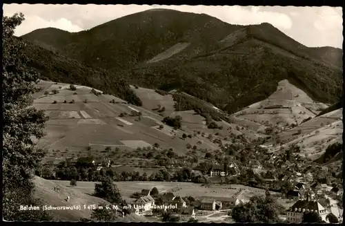 Schönau im Schwarzwald Belchen (Schwarzwald) mit Untermünstertal 1959